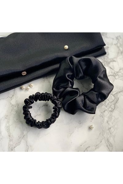 Donna Liberta Black Silk Satin Hairpins 1cm And 5cm Silky Satin Hairpin Buckle133