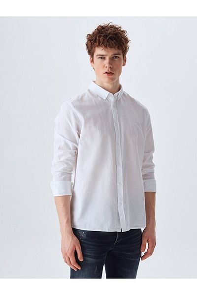 Ltb Hemd - Weiß - Regular Fit