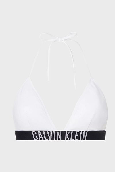 Calvin Klein Triangle Bikini Top with Logo Detachable Padding Womens Kw0Kw01824 Ycd
