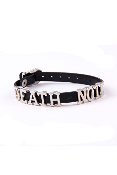 ketnez Siyah Death Note Anime Suni Deri 21 Cm Ayarlanabilir Bileklik
