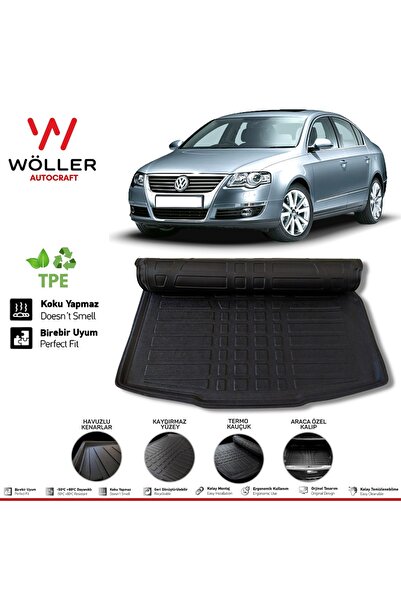 wöller Volkswagen Passat B6 Uyumlu Bagaj Havuzu 2005 2010 Arası 3d Ultraflex ...