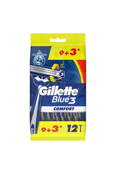 Gillette Blue 3 Comfort 9 3 Blue 12blade (0608) --- Gillette Blue 3 Comfort 9 3