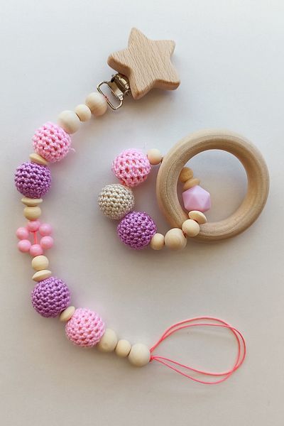 bebek koala Wooden Pacifier Hanger