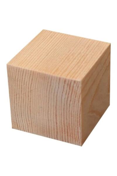 tosunyapı Ahşap Küp Takoz Kavak 10x10x10 Zımparalı
