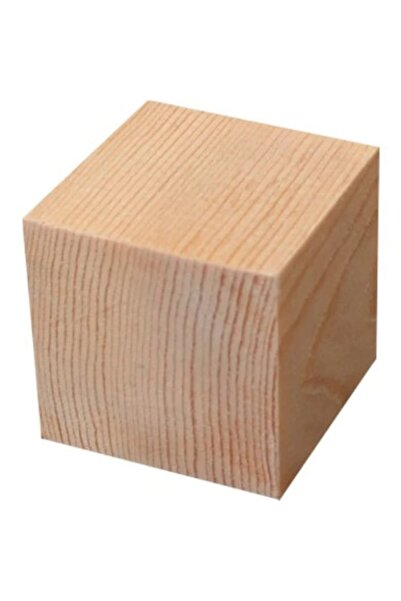 tosunyapı Ahşap Küp Takoz Kavak 6x6x6 Zımparasız
