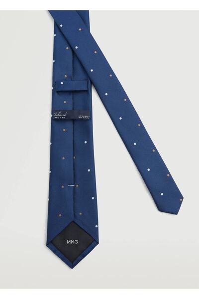 MANGO Man Gepunktete Krawatte