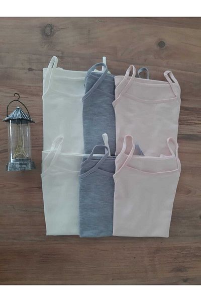 ParisTrend Children's Summer Cotton Undershirt, Pack of 6