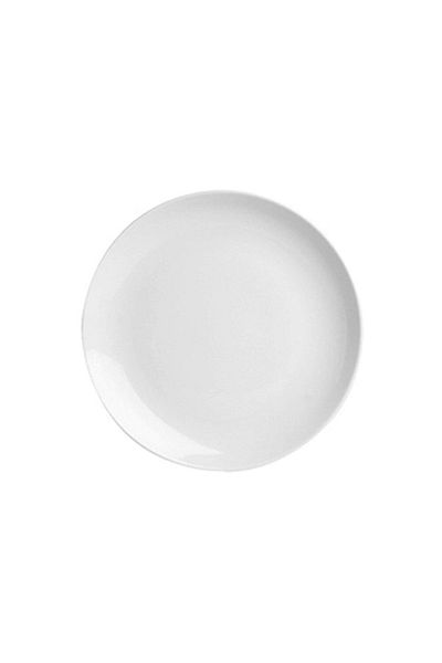 Porland Lebon 12 Pieces White Flat Plate 25cm 04por017010