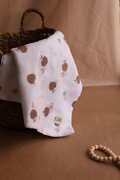 Lal Müslin Elma Organic Muslin Blanket 100x100 Cm
