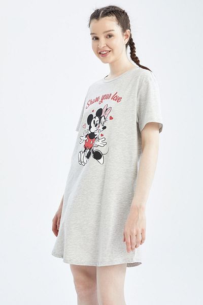 DeFacto Nachthemd - Grau - Jerseykleid