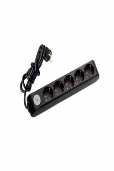 VİKO Multisiyah Anahtarlı 5 Li Kablolu Çocuk Korumalı Grup Priz 3 Metre Mt Beşli