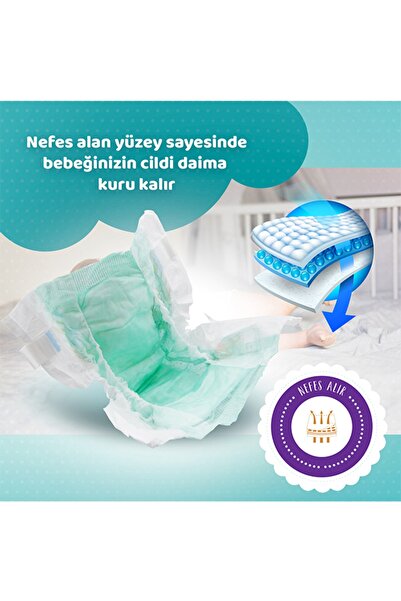 ELBEBEK ELİTE Bebek Bezi 3 Numara Midi 108 Adet