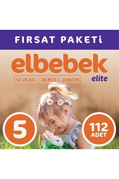 ELBEBEK ELİTE Bebek Bezi Junior 5 Beden 112 Adet