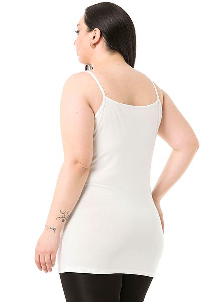 DISENTIS MODEST Large Size Viscose Ecru Body with Rope Strap