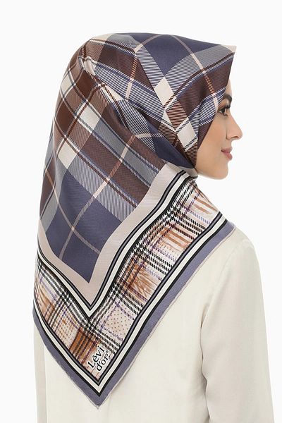 Levidor Γυναικείο Φουλάρι από καθαρό μεταξωτό Twill I-3371
