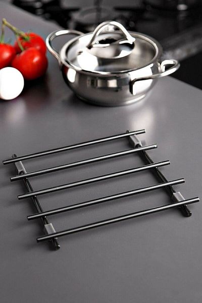 ASYA BAZAAR Μαύρο Lux Trivet