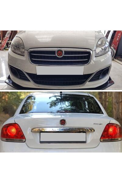 Carmind Fiat Linea Logo Içi Power Buton Sticker 3 Lü Set