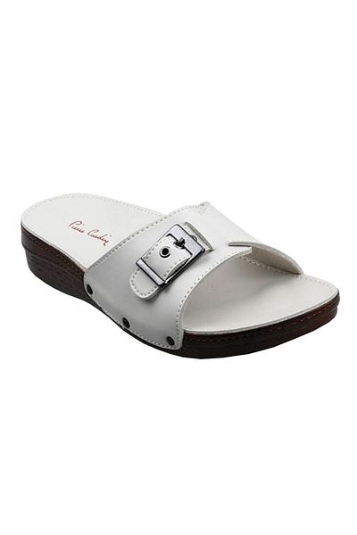 Pierre Cardin 6784 Κρεμ Ορθοπεδικές Ανατομικές Γυναικείες Παντόφλες