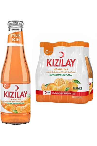 Kızılay C Plus Mandalina Aromalı Maden Suyu Maden Suyu 200ml 6'lı