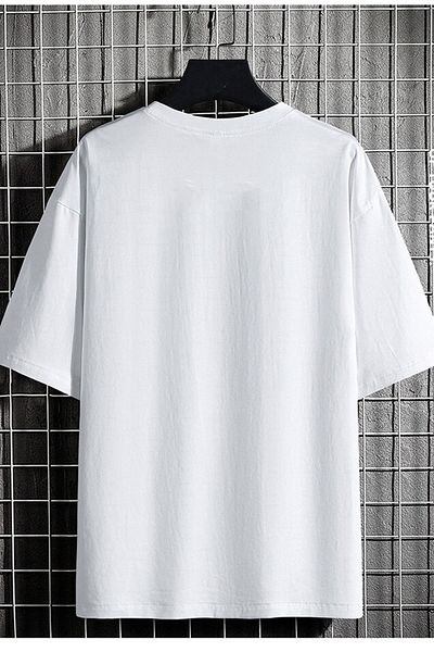DEEPSENCE Μπλουζάκι Unisex Oversize No Mercy Μπροστινή στάμπα Λευκό