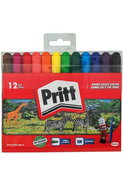Pritt Jumbo Felt Tip Pen 12 Colors