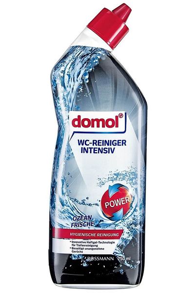 DOMOL Toilet Cleaner Gel Extra Strong Ocean Scented Intense Consistency 750 ml