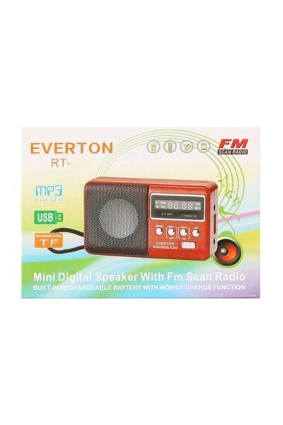 Everton Rt-303 Usb Ve Micro Kart Girişli Manuel El Radyosu