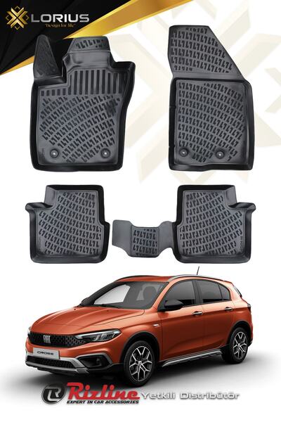 Rizline Fiat Egea Cross 2020 Uyumlu Sonrası 3d Havuzlu Paspas