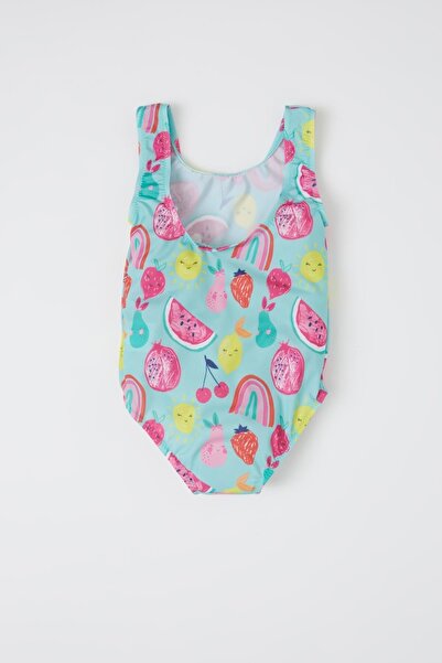DeFacto Baby Girl Fruit Patterned Swimsuit
