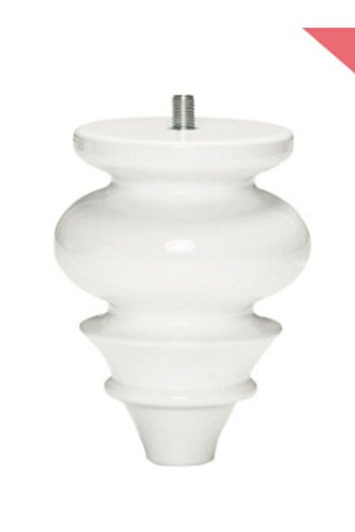 KARAKOÇ Safir 14 Cm Beyaz Modern Plastik Mobilya Ayağı (4 ADET)