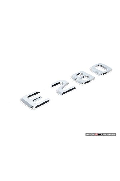 idealaksesuar ملصق شارة حروف الأمتعة E280 عالي الجودة من إنتاج الكروم ABS شعار ملحقات السيارة الأنيقة