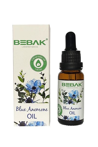 Bebak Blue Anemone Oil - 100% Pure and Natural, Cold Pressed, 20 ml
