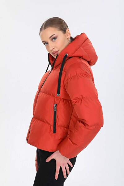 DYNAMO Γυναικείο μπουφάν με κουκούλα από πλακάκι