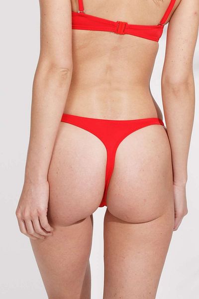 U.S. Polo Assn. Women's Red String Bikini Bottom