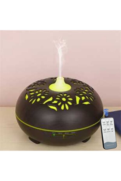 BigSale Hava Nemlendirici Aromatik Oda Kokusu Difüzörü Buhar Ultrasonik Led Işıklı 500 ml Buhar Makinası