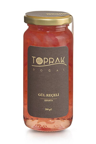 Toprak Doğal Gül Reçeli 900 gr Isparta, Gül Reçeli Ekonomik 3'lü Set, Yeni Sezon Glikozsuz, Katkısız, Isparta Gül