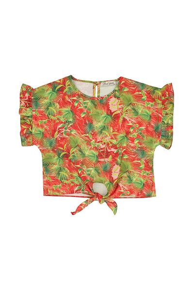 best kids Girl's Printed Tie-Up Blouse