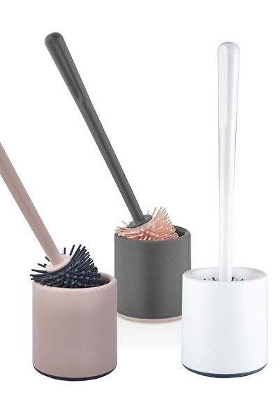 Gondol Plastik Silikon Wc Fırçası , Yuvarlak Silikon Tuvalet Fırçası, Klozet ...