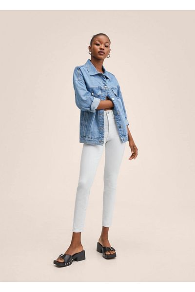 MANGO Woman Pantaloni skinny Jean cu talie înaltă
