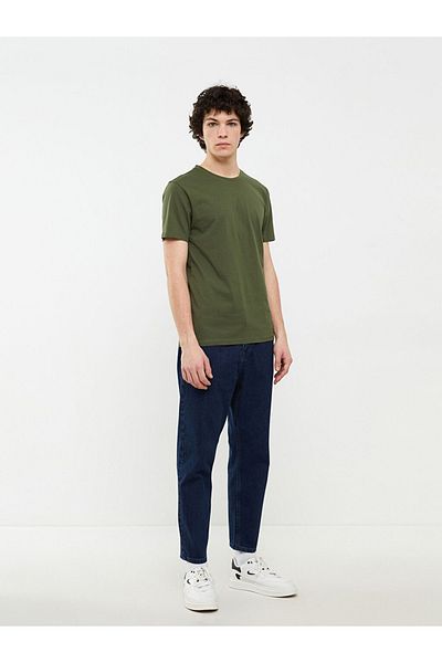 LC Waikiki Ανδρικό μπλουζάκι Lcw Casual Crew με κοντό μανίκι Basic χτενισμένο βαμβακερό μπλουζάκι