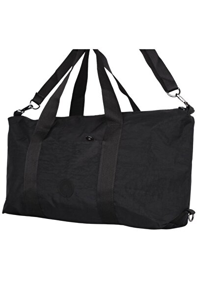 Bagacar Ur6021 Siyah Klinkır Kumaş Plaj Spor Ve Seyahat Çantası