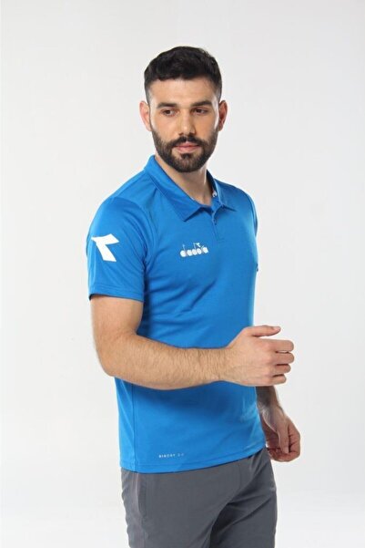 Diadora Μπλουζάκι Nacce Blue Polo Collar - 1tsr06-μπλε