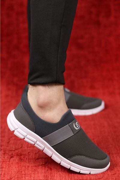 Taşpınar Ayakkabı Agua Orthopedic Men's Daily Summer Comfortable Laceless Lightweight Sports Shoes 36-47