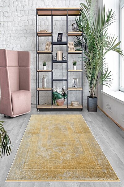 on the clouds Gri Eskitme Desenli Göbekli Yıkanabilir Kaymaz Taban Leke Tutma...