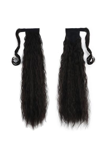 Peruk Market Brown Ponytail - Tied and Wavy