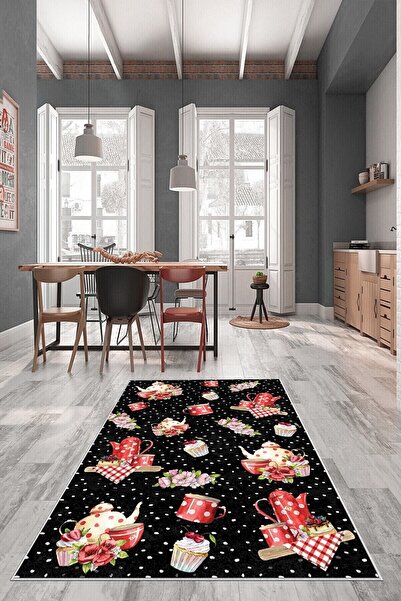Pelangi Gri Çaydanlık Ve Çay Bardağı Yıkanabilir Kaymaz Taban Leke Tutmaz Mod...