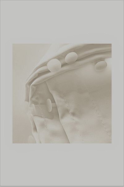 TülEvi Satin Sunshade Curtain White Ecru Cream