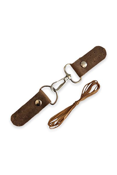 alfa tasarım atölyesi قفل حقيبة بخطاف من الجلد الطبيعي، خنفساء بخطاف (15 سم) ...