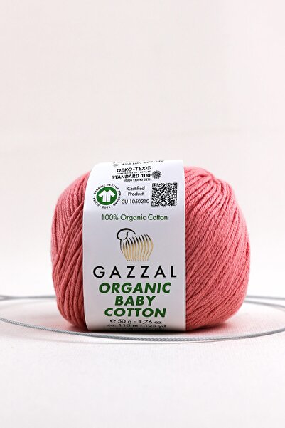 Gazzal Organıc Baby Cotton 50 Gr %100 Organik Pamuk El Örgü Ipligi Taka Yarn (425 Obc)