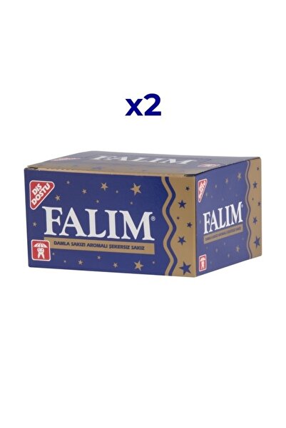 Falım Tekli Damla Sakızı Aromalı Şekersiz Sakız 100'lü X 2 Kutu